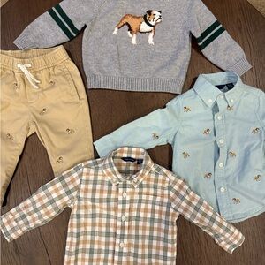 Janie and Jack mix and match outfit 6-12 months baby boy